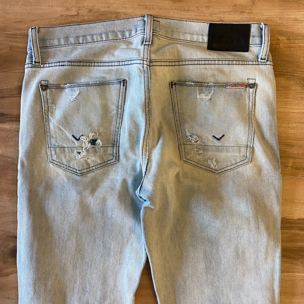 Hudson Jeans Men Size 31 Light Wash Denim Straight - Picture 5 of 7